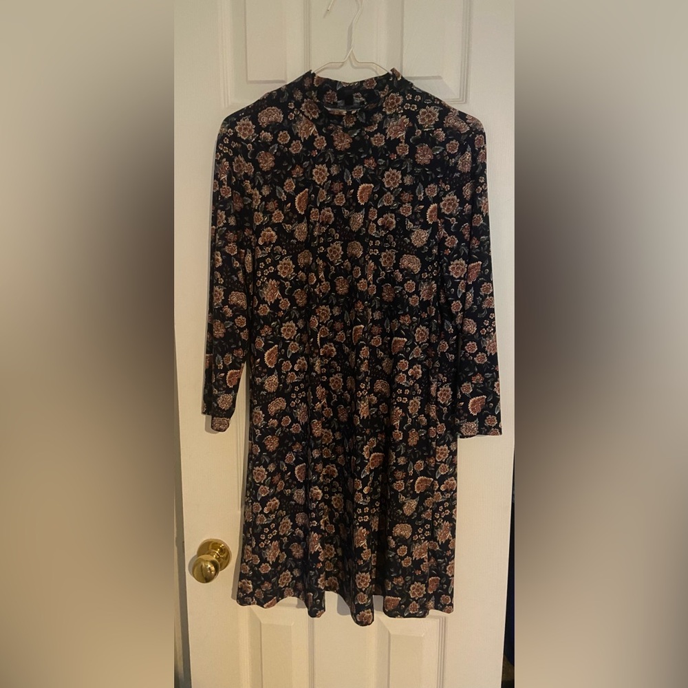As U Wish Navy Floral Dress